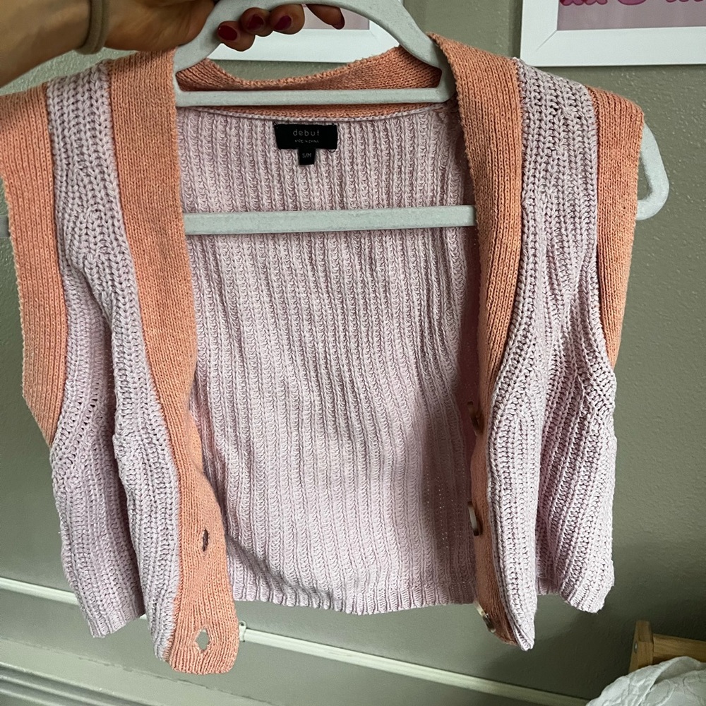 Never worn button up sweater vest